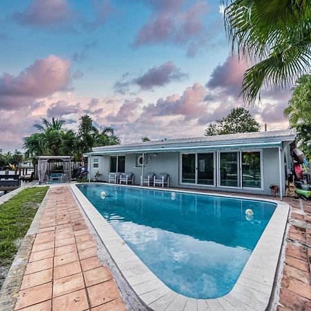 Central Waterfront Villa Salt Wtr Pool Near Beach فورت لودرديل المظهر الخارجي الصورة