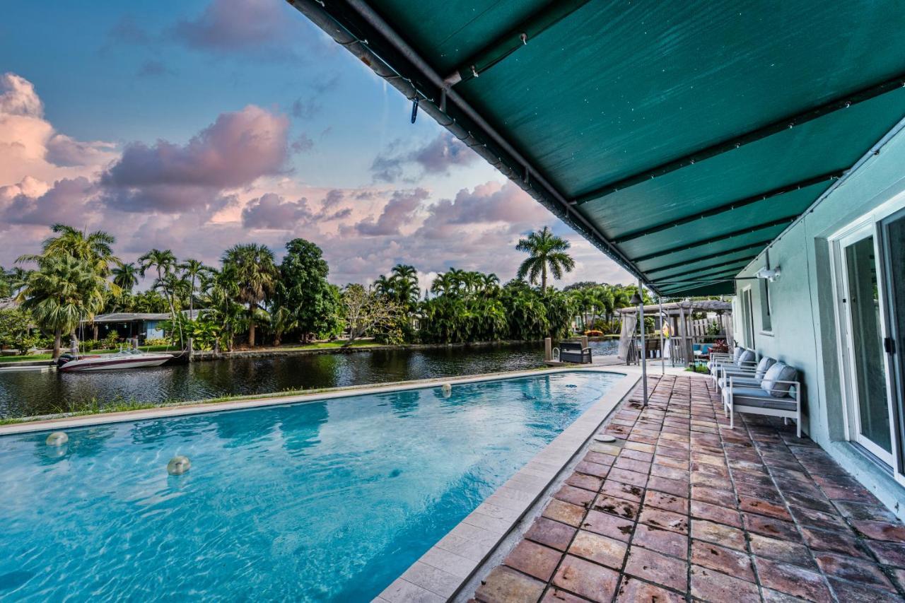 Central Waterfront Villa Salt Wtr Pool Near Beach فورت لودرديل المظهر الخارجي الصورة