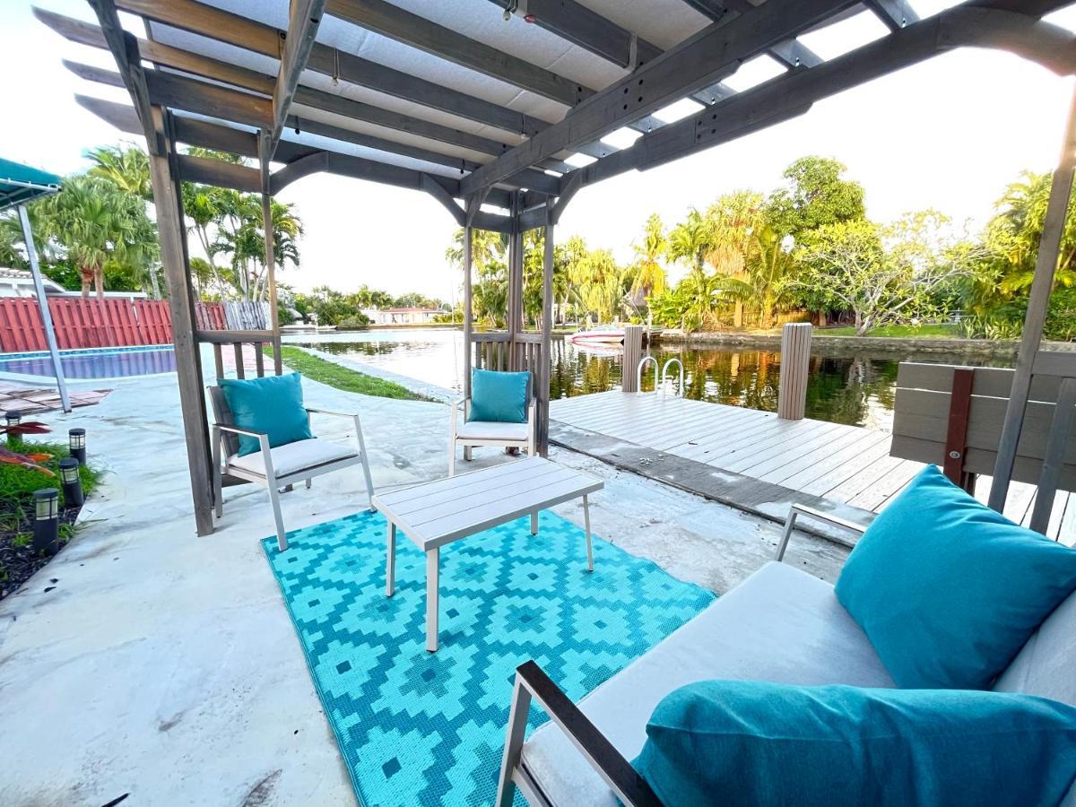 Central Waterfront Villa Salt Wtr Pool Near Beach فورت لودرديل المظهر الخارجي الصورة